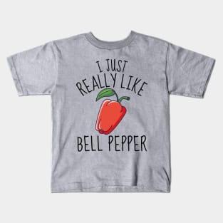 I Just Really Like Bell Pepper Funny Kids T-Shirt